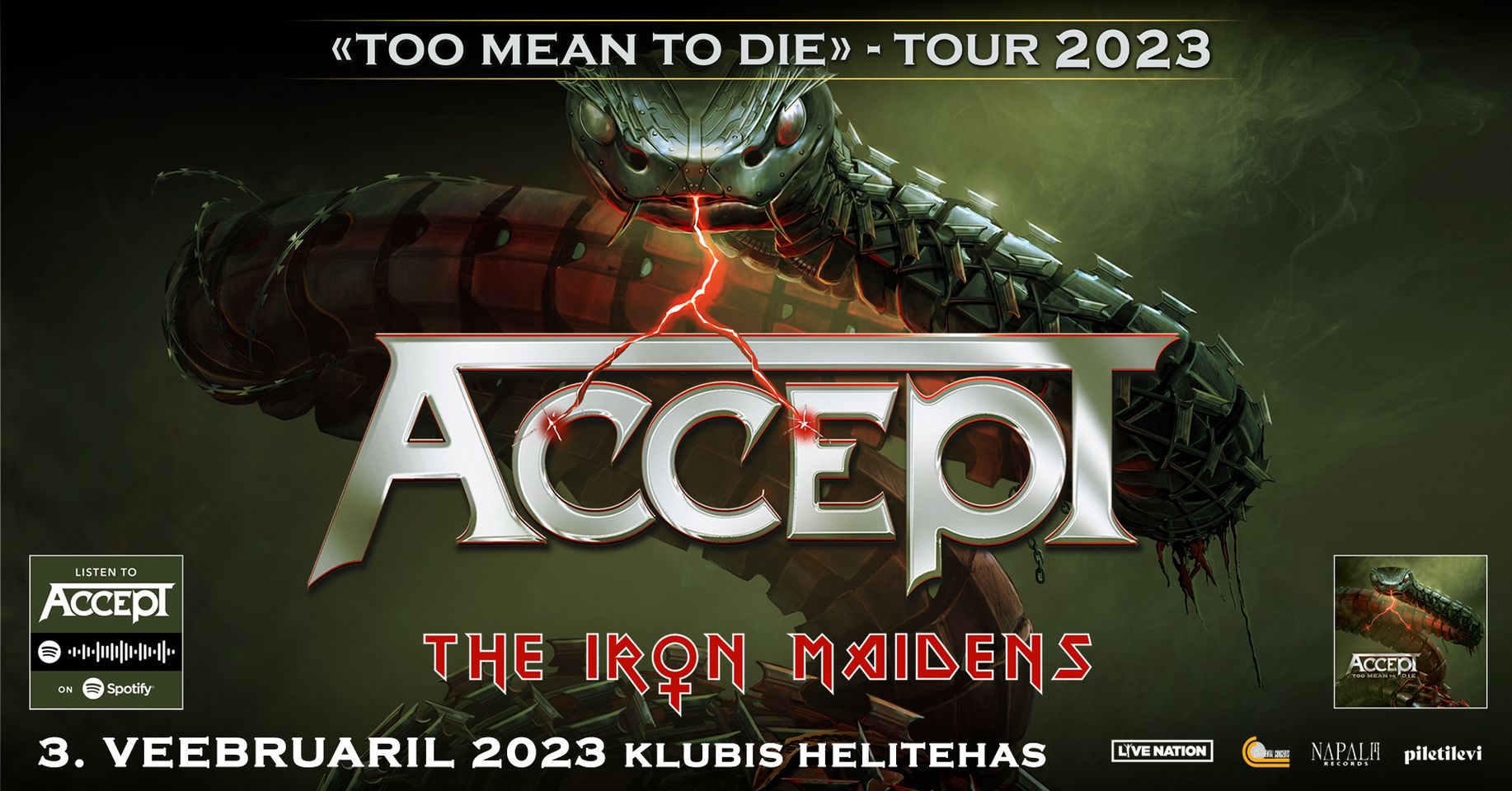 ACCEPT + The Iron Maidens (Helitehas, Tallinn)