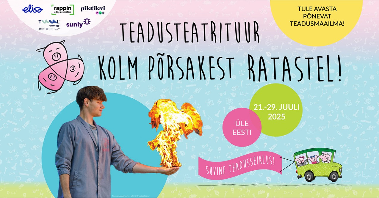 Kolm Põrsakest ratastel: suvine teadusseiklus